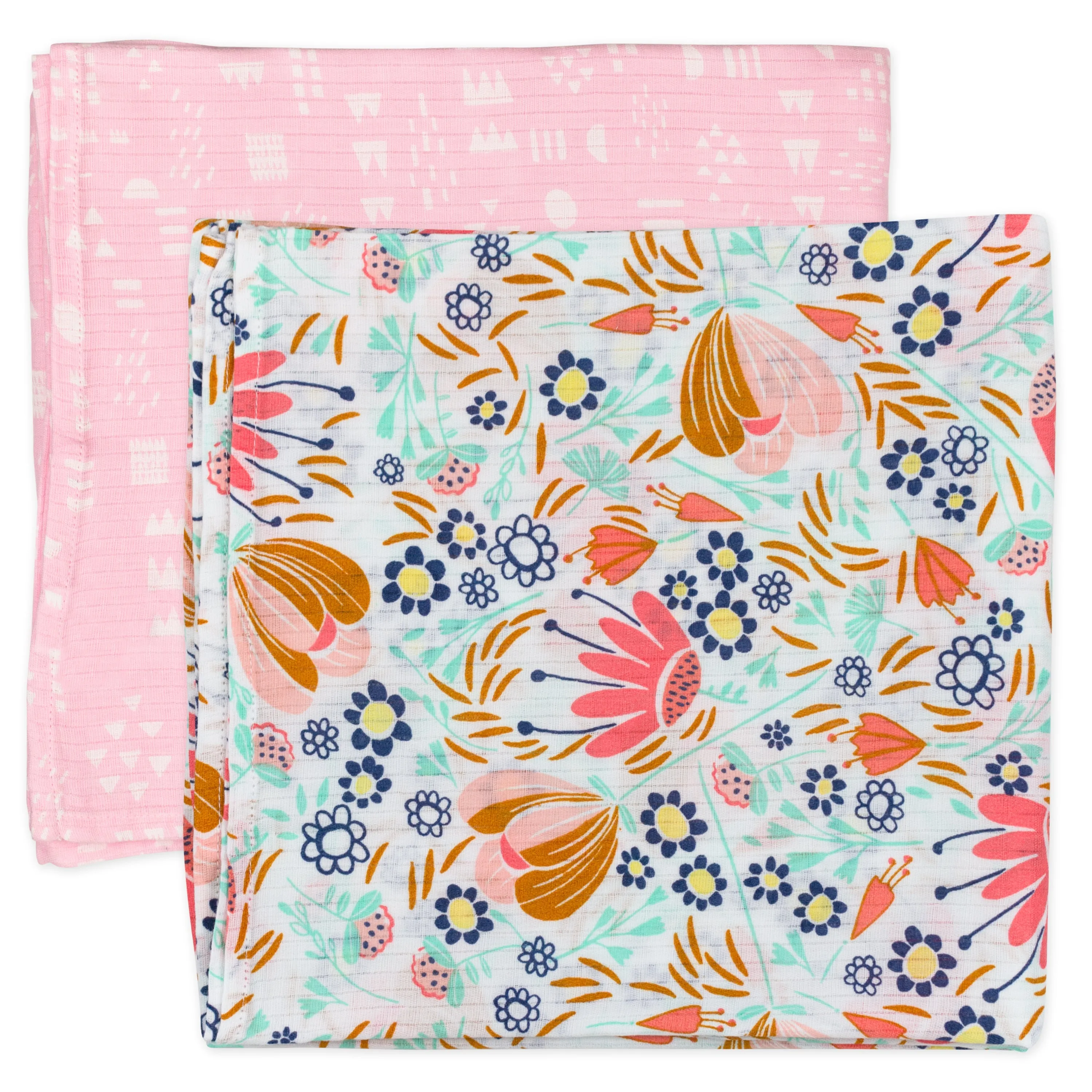 2-Pack Organic Cotton Swaddle Blankets