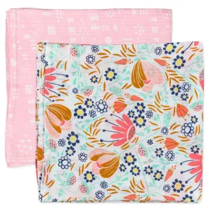 2-Pack Organic Cotton Swaddle Blankets
