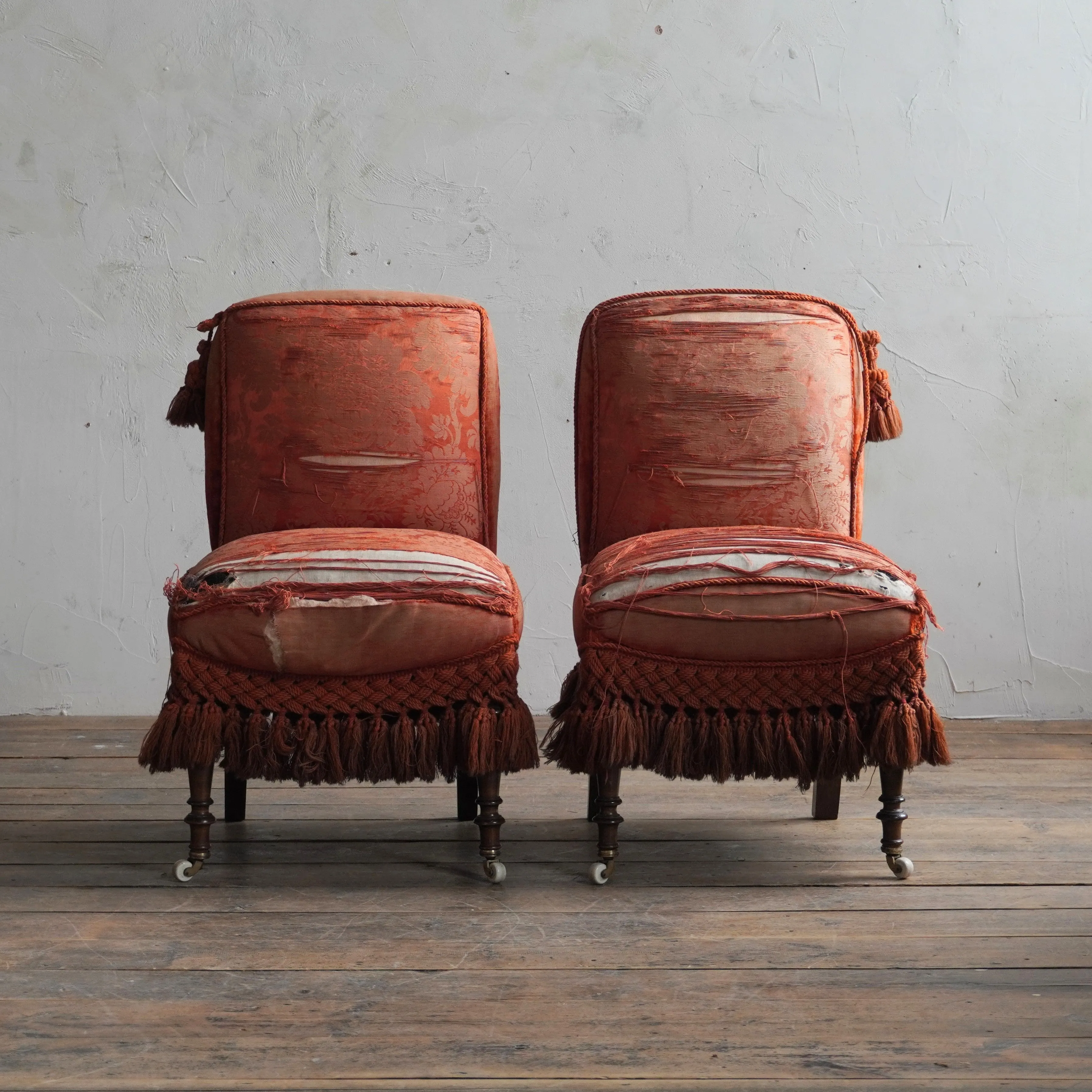Antique Bedroom Chairs - pair