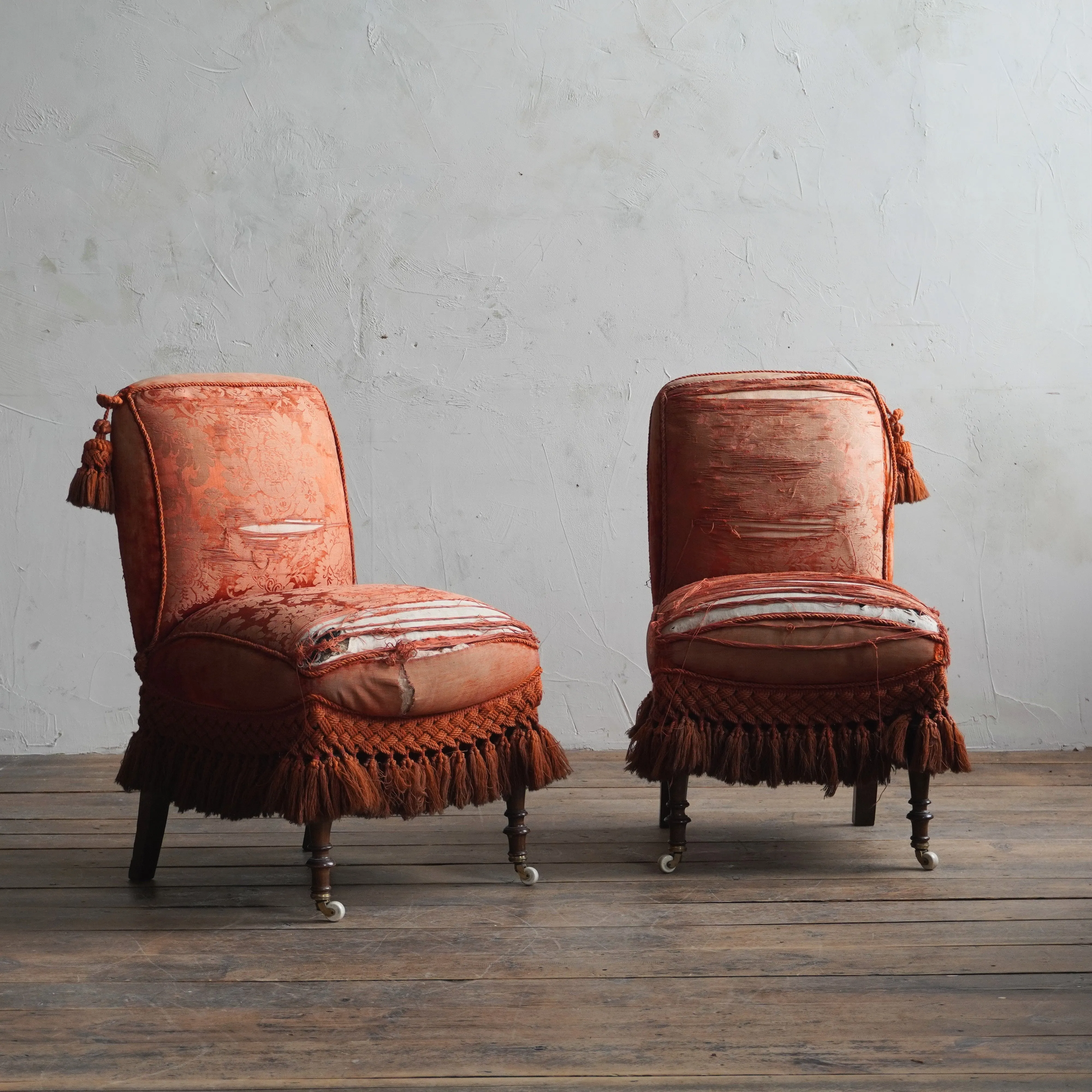Antique Bedroom Chairs - pair