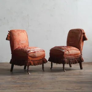Antique Bedroom Chairs - pair