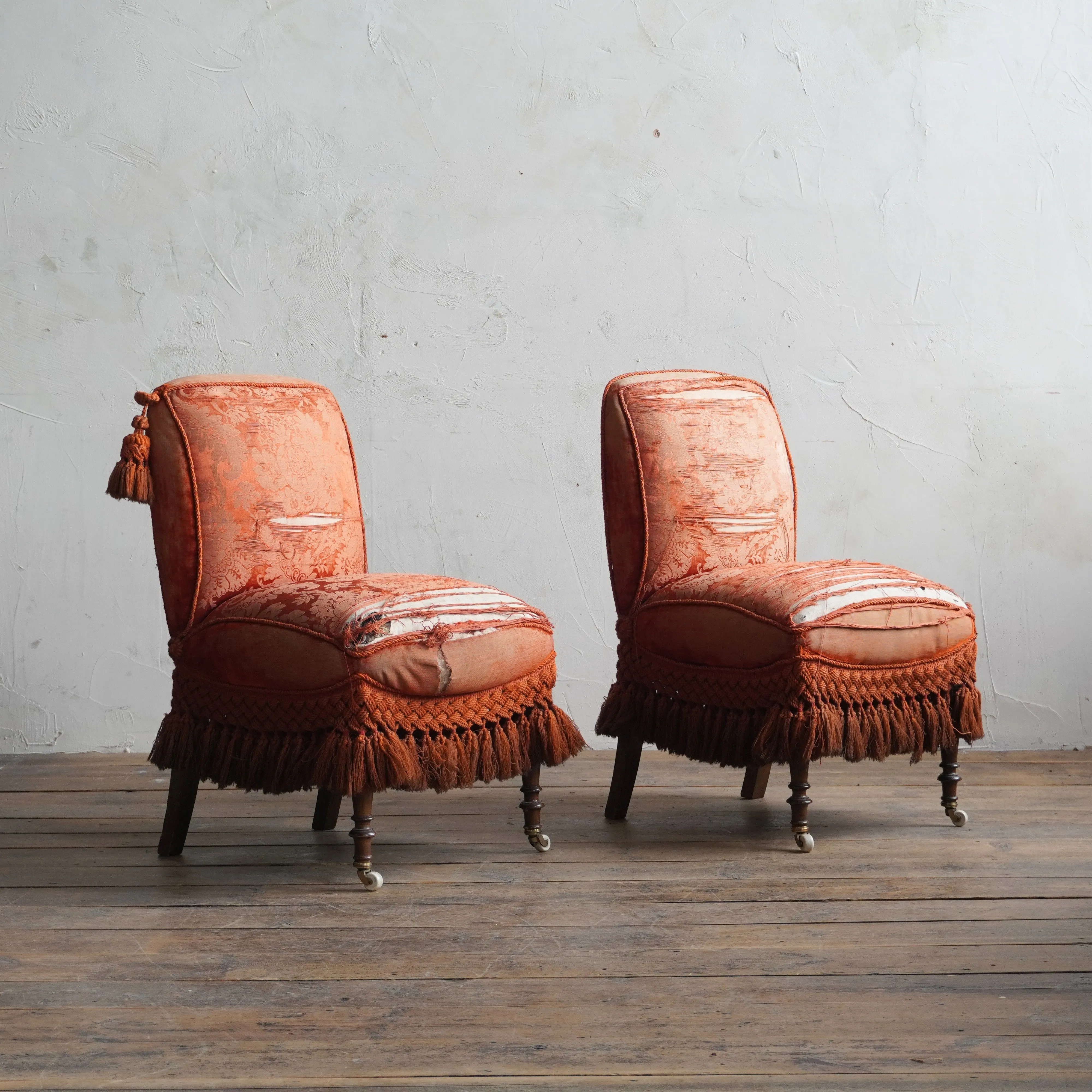 Antique Bedroom Chairs - pair
