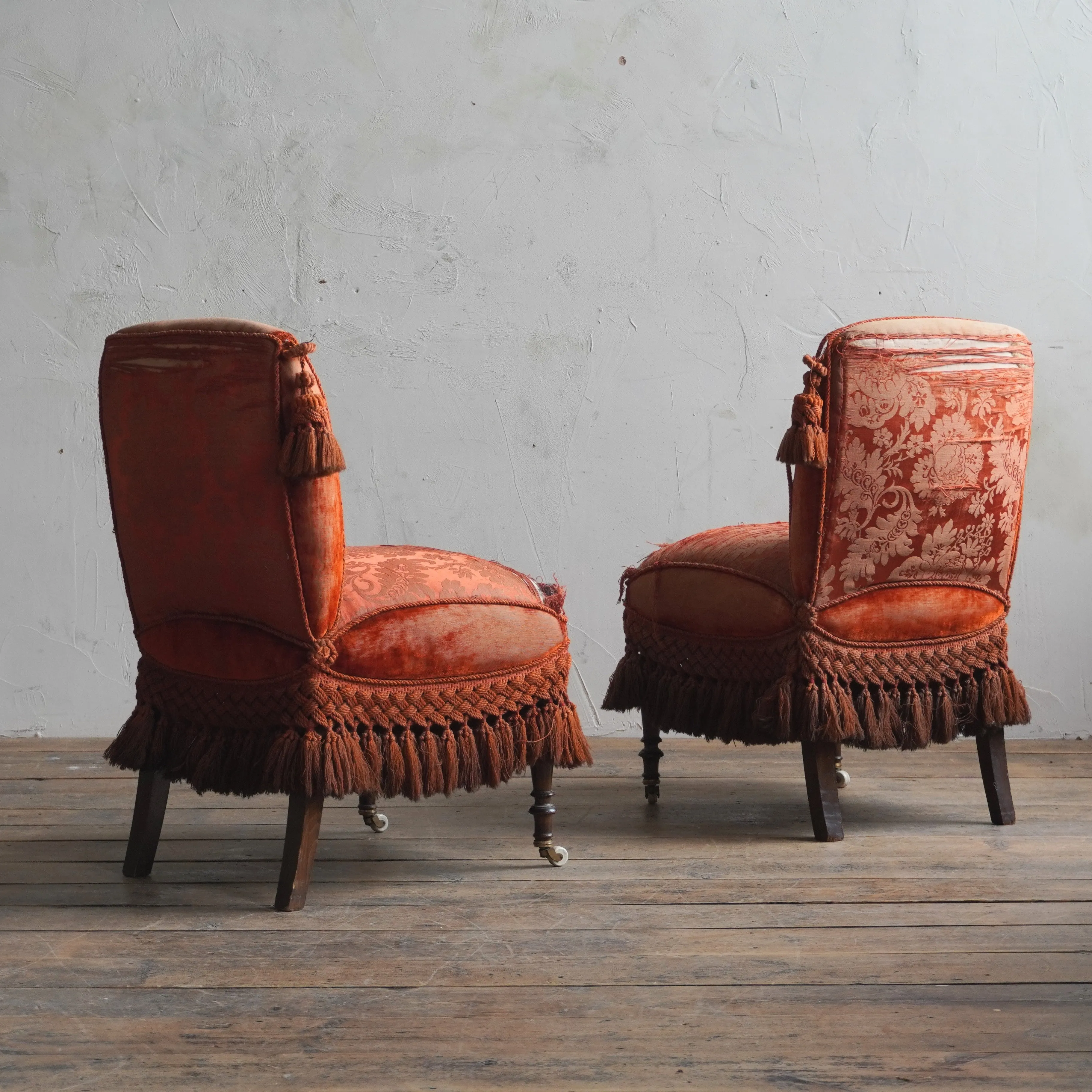 Antique Bedroom Chairs - pair
