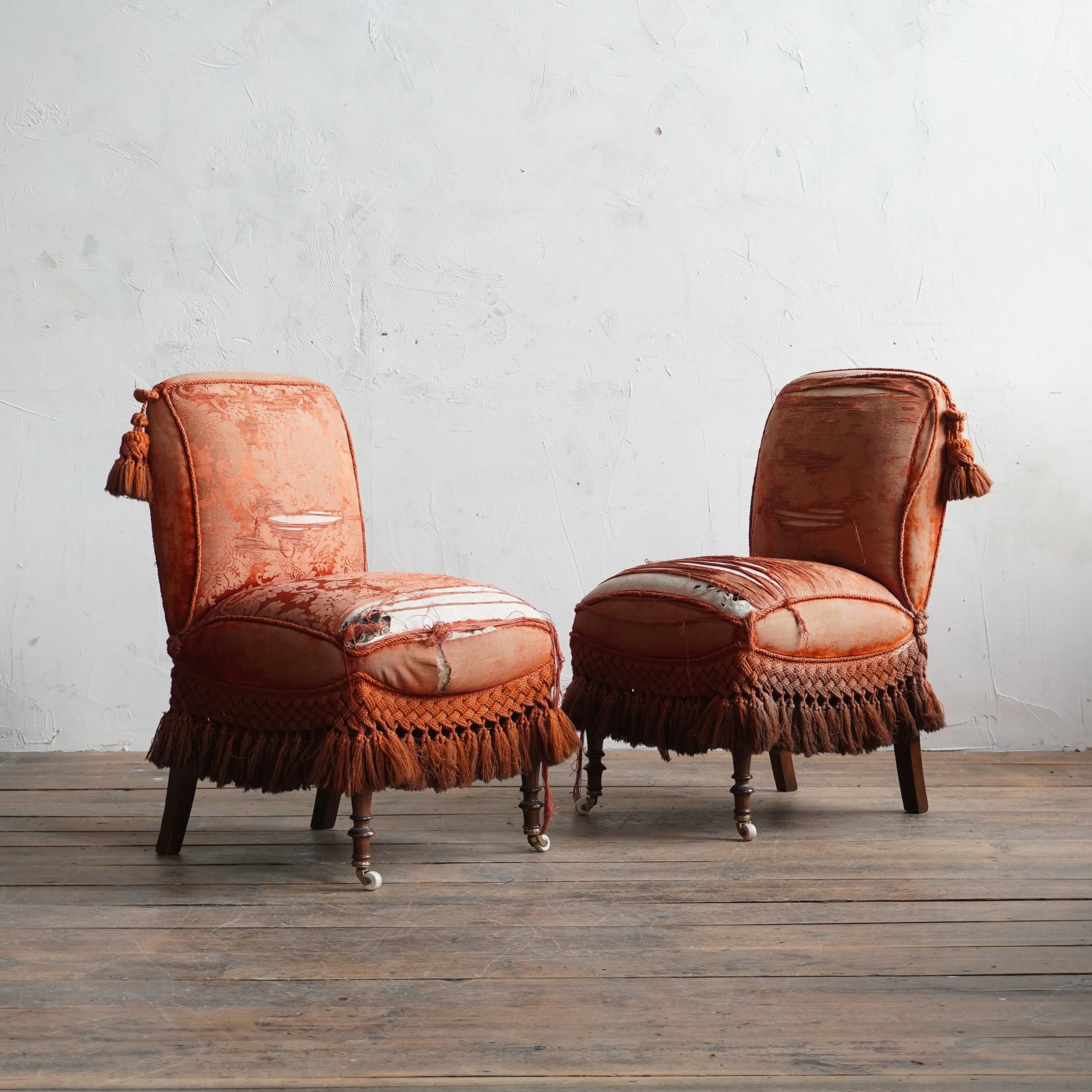 Antique Bedroom Chairs - pair