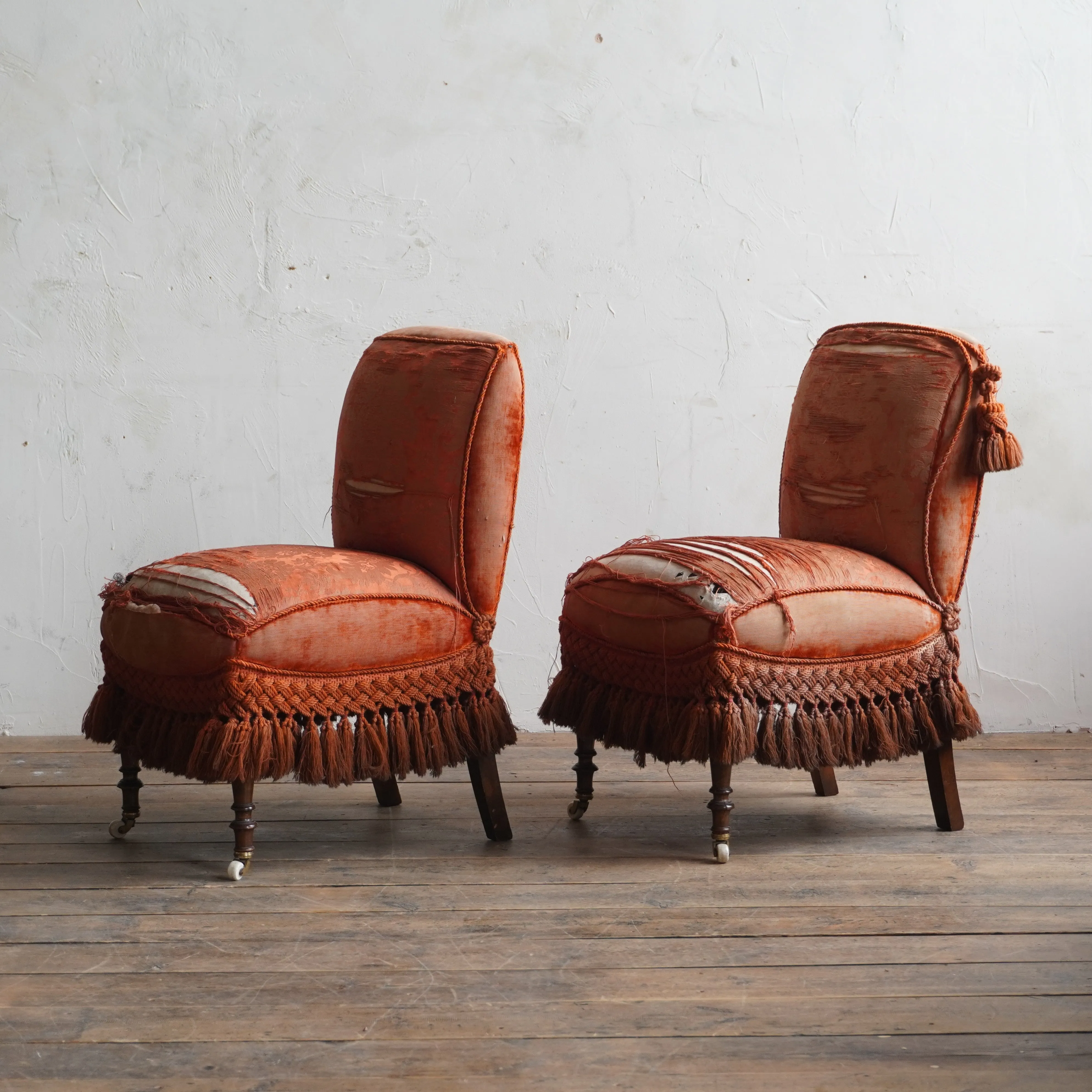 Antique Bedroom Chairs - pair