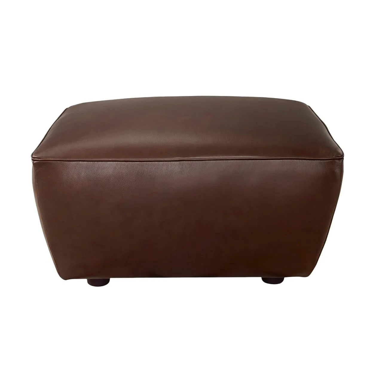 Avalon - Leather Ottoman - Raisin by Couch.com