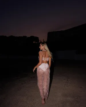 Baby Pink Lace Skirt