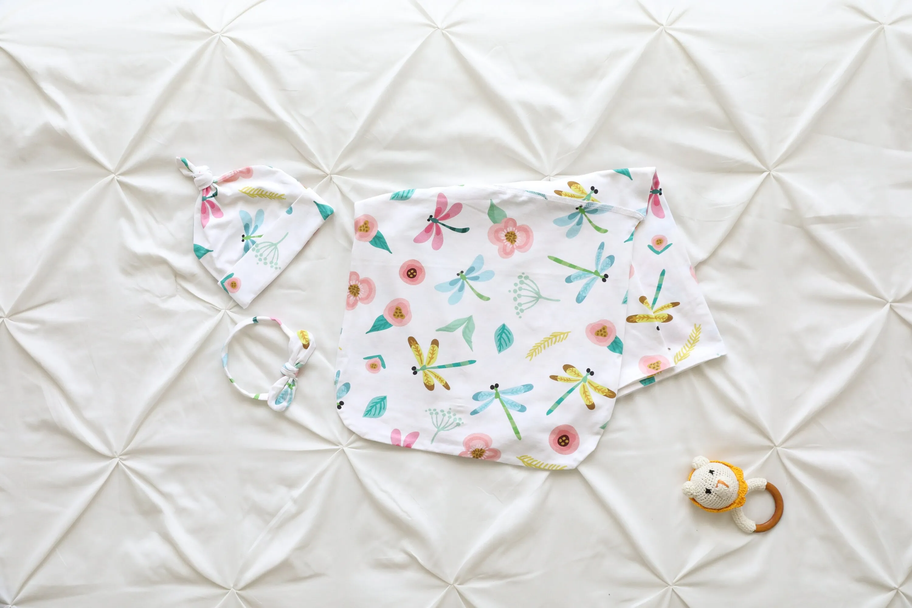 Baby swaddle blanket boy Bow headband girl Personalized hat Soothing baby wrap Peaceful sleep Comfort fussy baby Coming home outfit