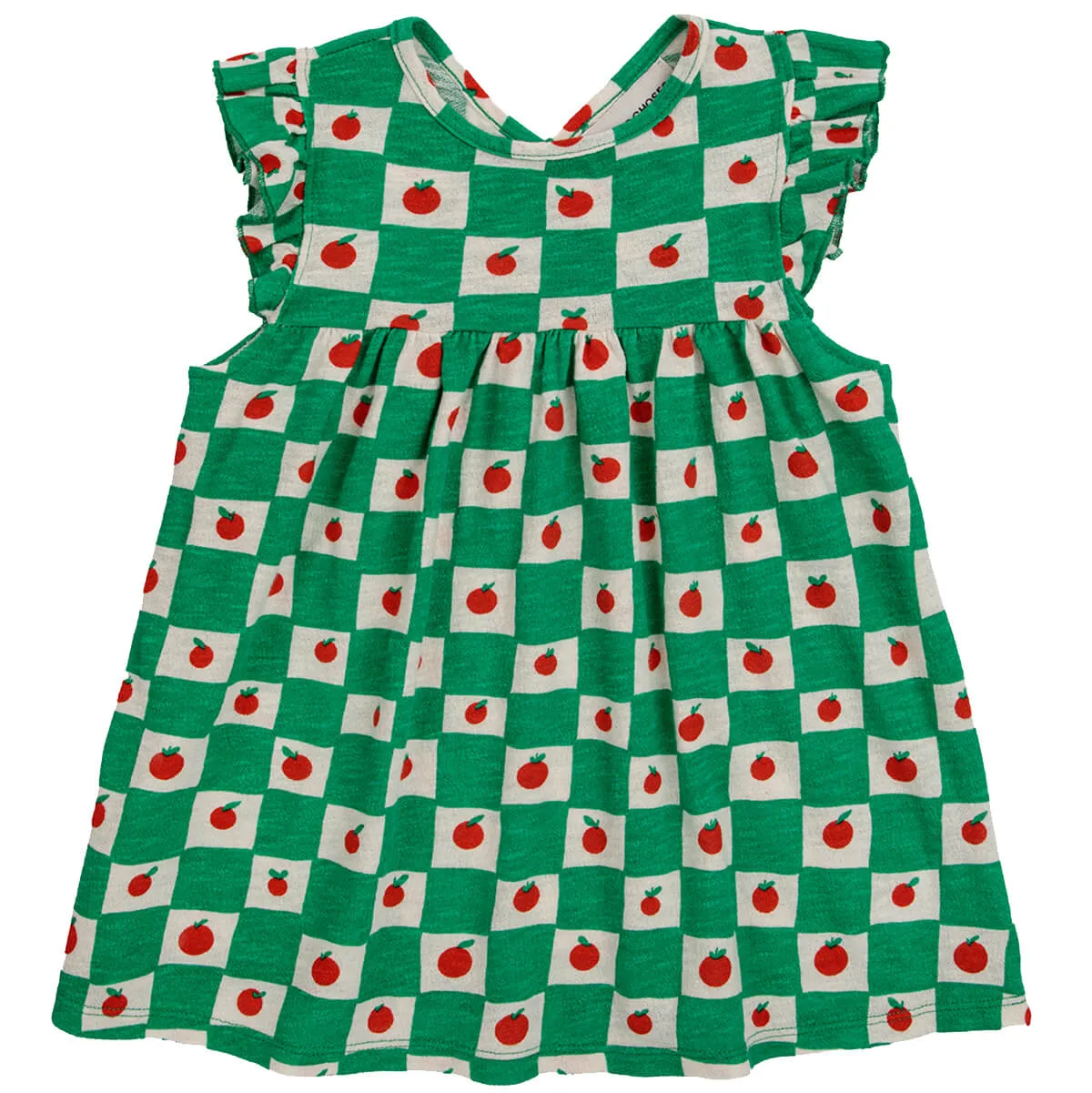 Baby Tomato All Over Ruffle Dress by Bobo Choses - Last Ones In Stock - 12-18 Months