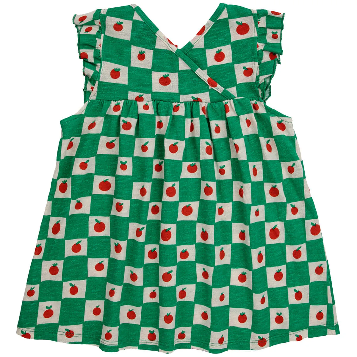 Baby Tomato All Over Ruffle Dress by Bobo Choses - Last Ones In Stock - 12-18 Months