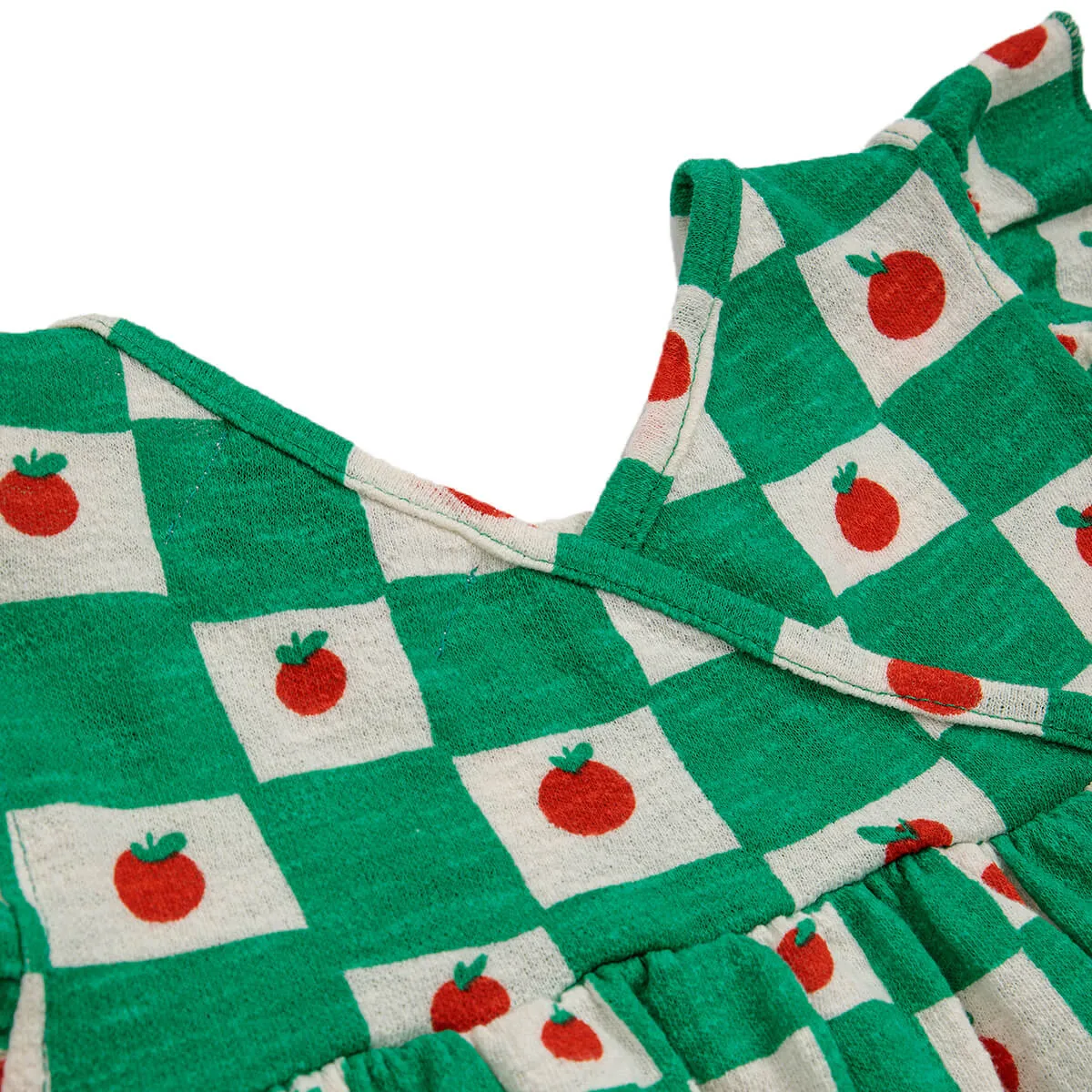 Baby Tomato All Over Ruffle Dress by Bobo Choses - Last Ones In Stock - 12-18 Months