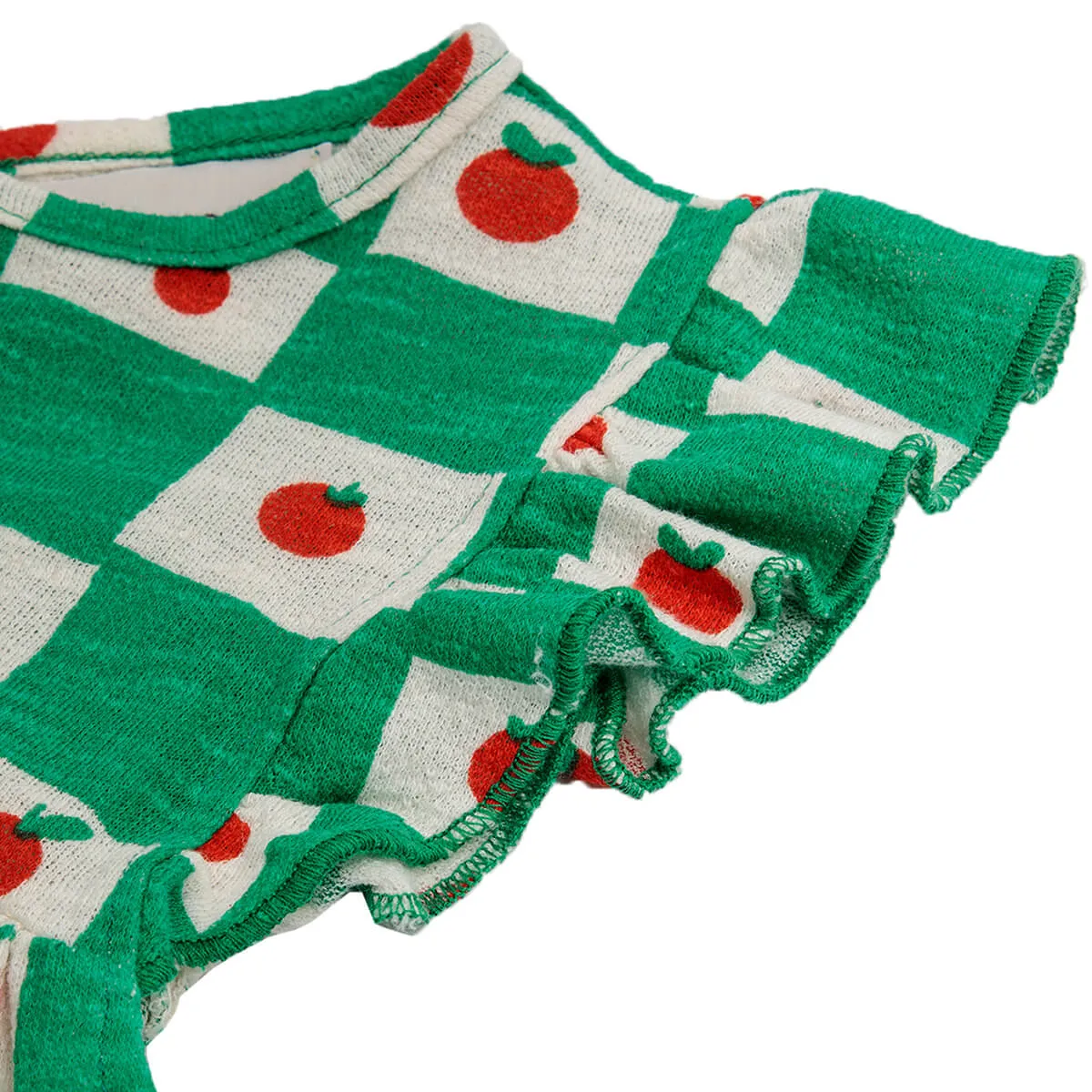 Baby Tomato All Over Ruffle Dress by Bobo Choses - Last Ones In Stock - 12-18 Months