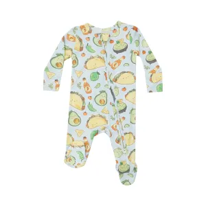 Baby Unisex Footie | 2 Way Zipper - Happy Tacos | Angel Dear