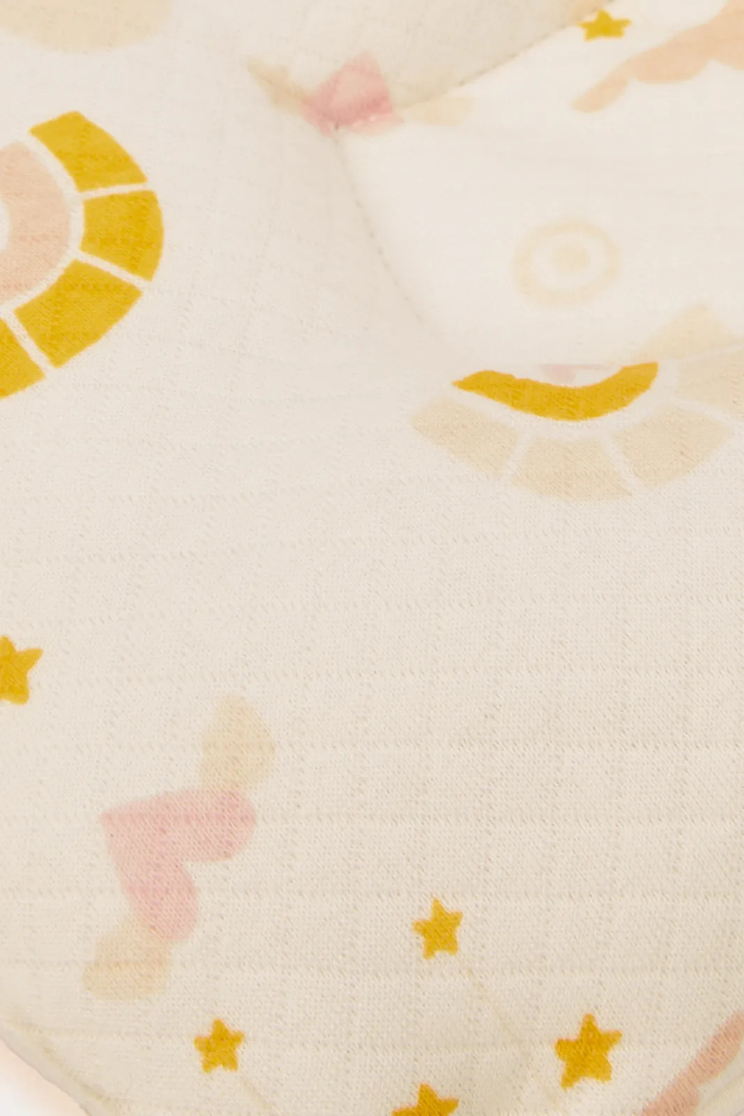 Beige Allover Print Blanket With Pillow(2 Piece)