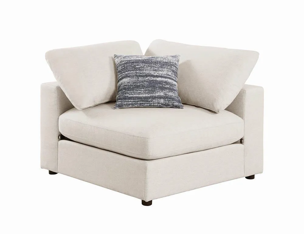 Beige - Serene Upholstered Corner Beige