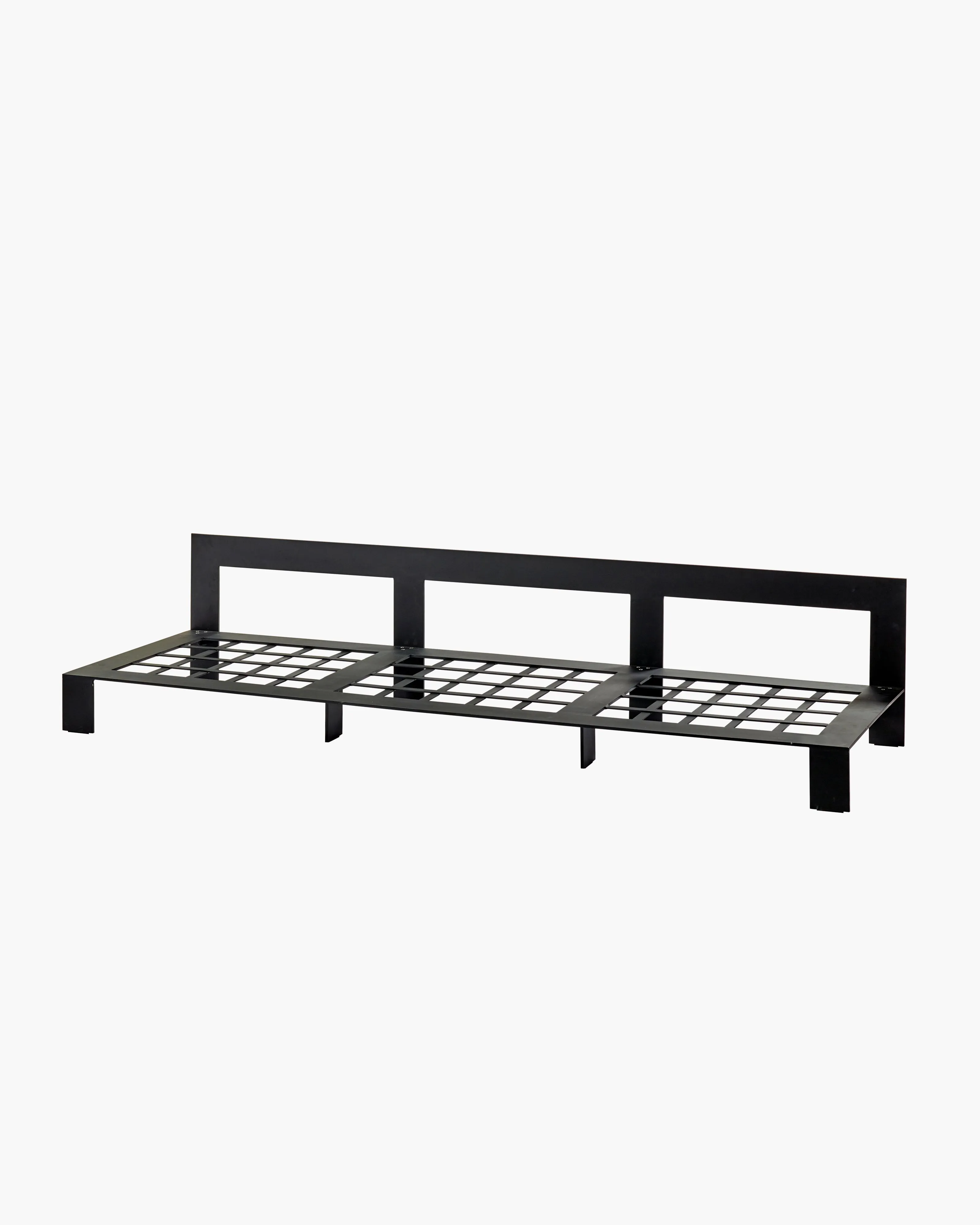 Bench three seater incl cushion outdoor umber