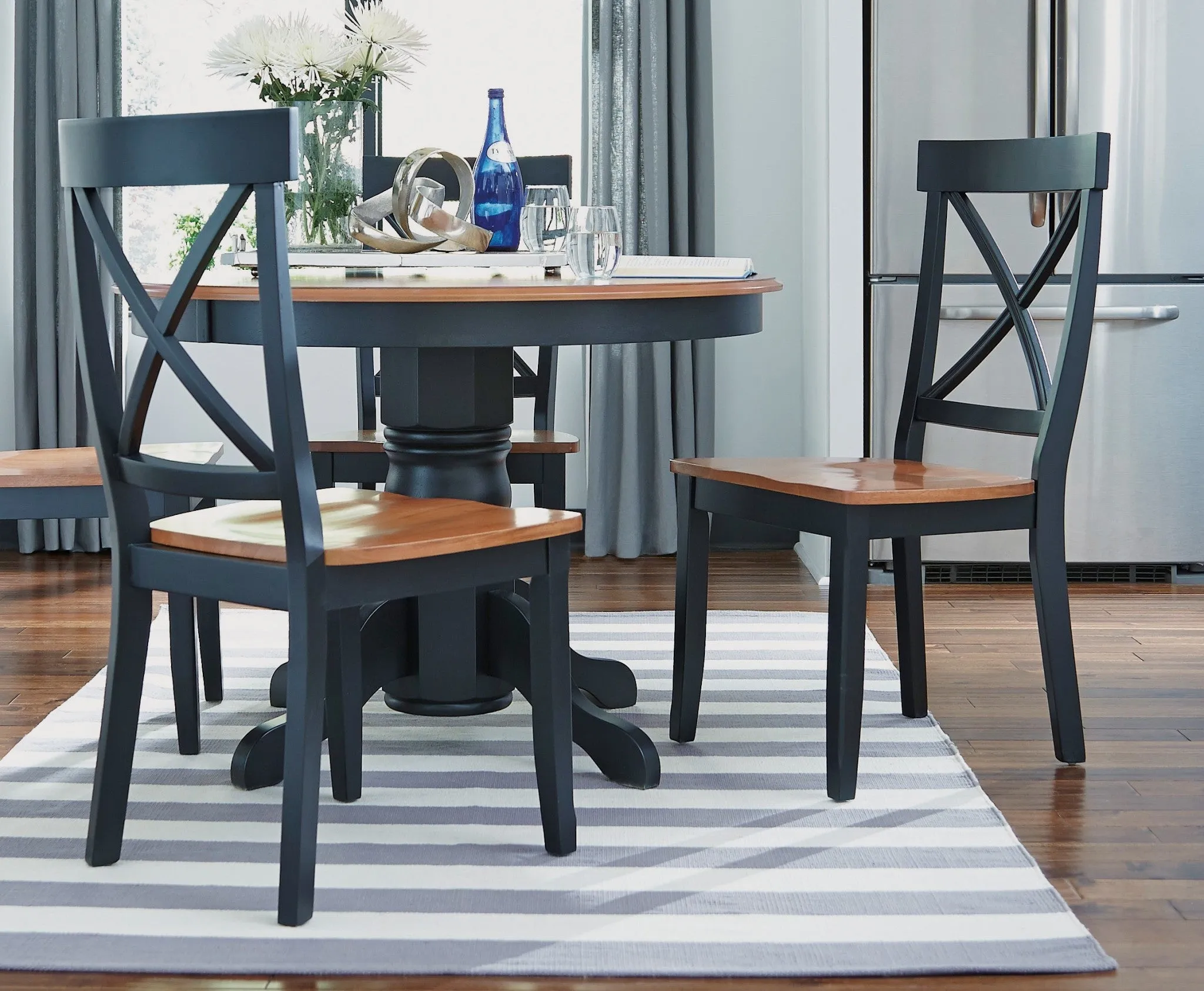 Bishop Black Dining Chair Pair