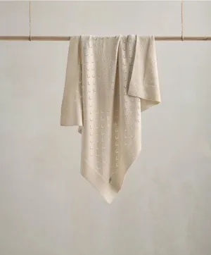 Born to be Wild - Oatmeal Pointelle Blanket