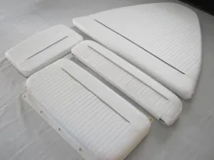 Boston Whaler Dauntless 14' Complete Cushion Set (Bright White)