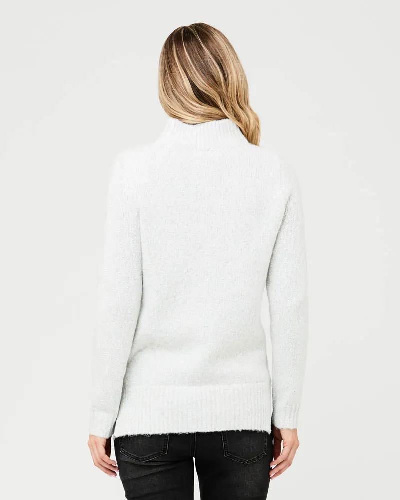 Cable Nursing Knit - Snow
