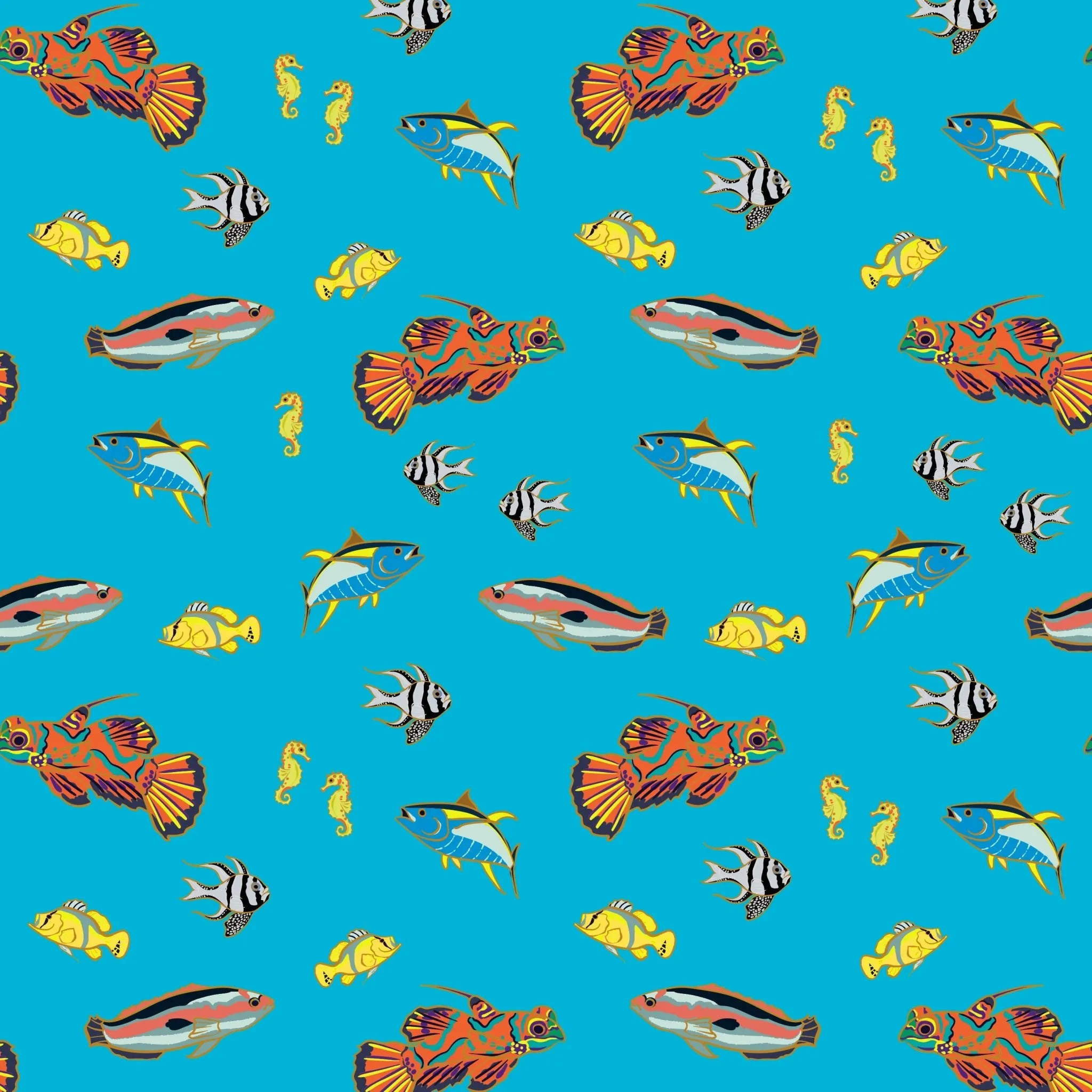 Calypso Fish Toddler Blanket