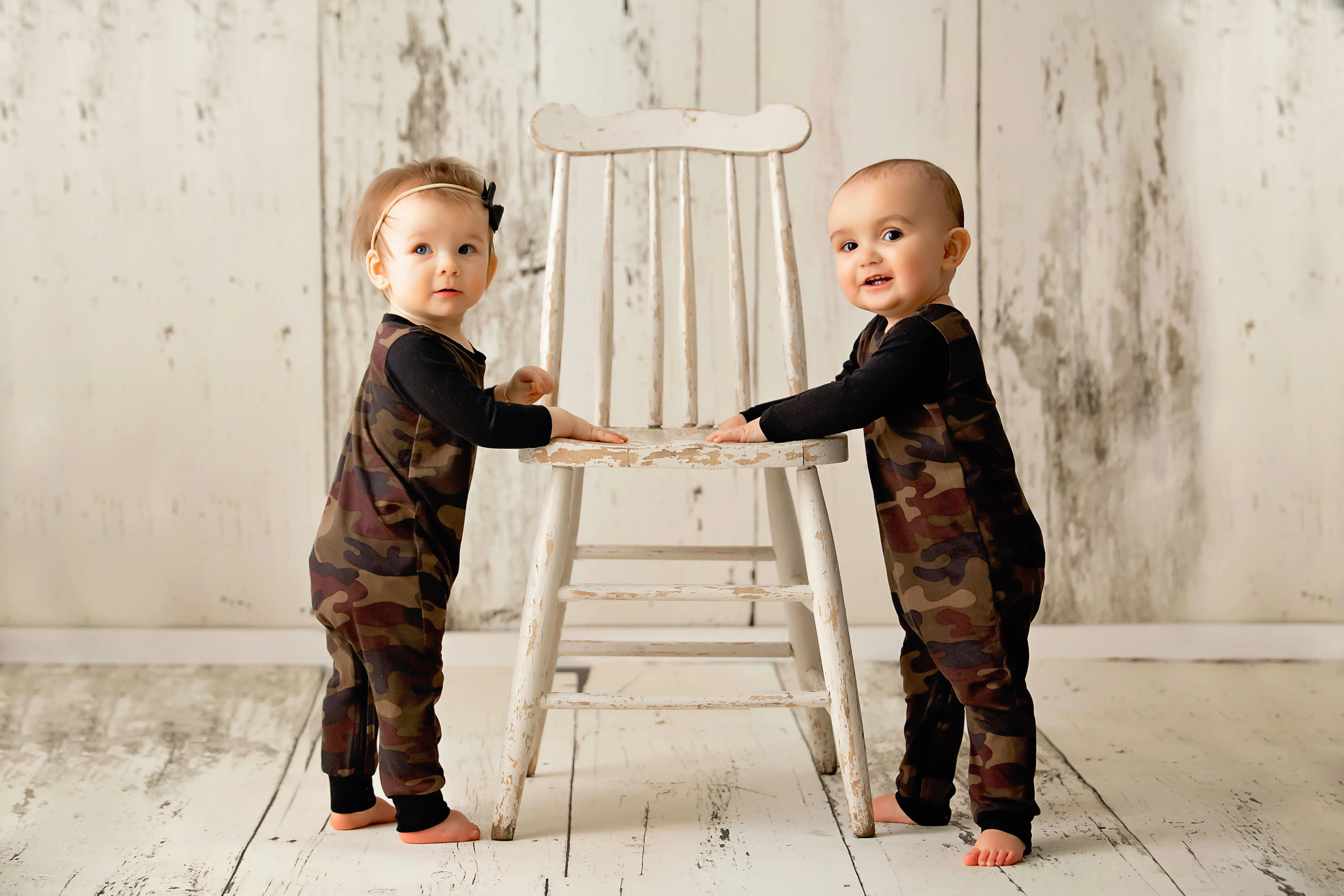 Camo Zip Baby Romper