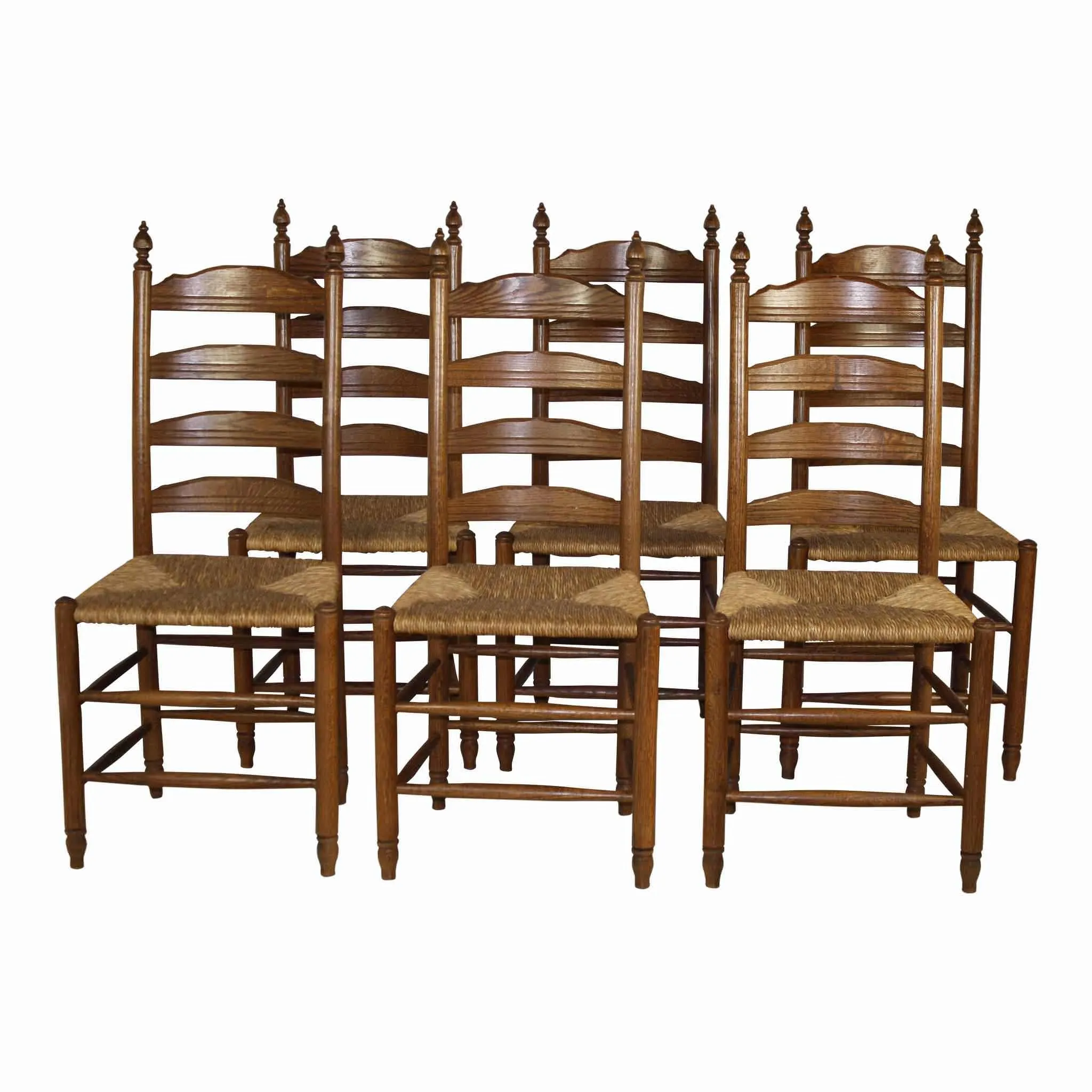 Chairs with Rush Seats Set/6