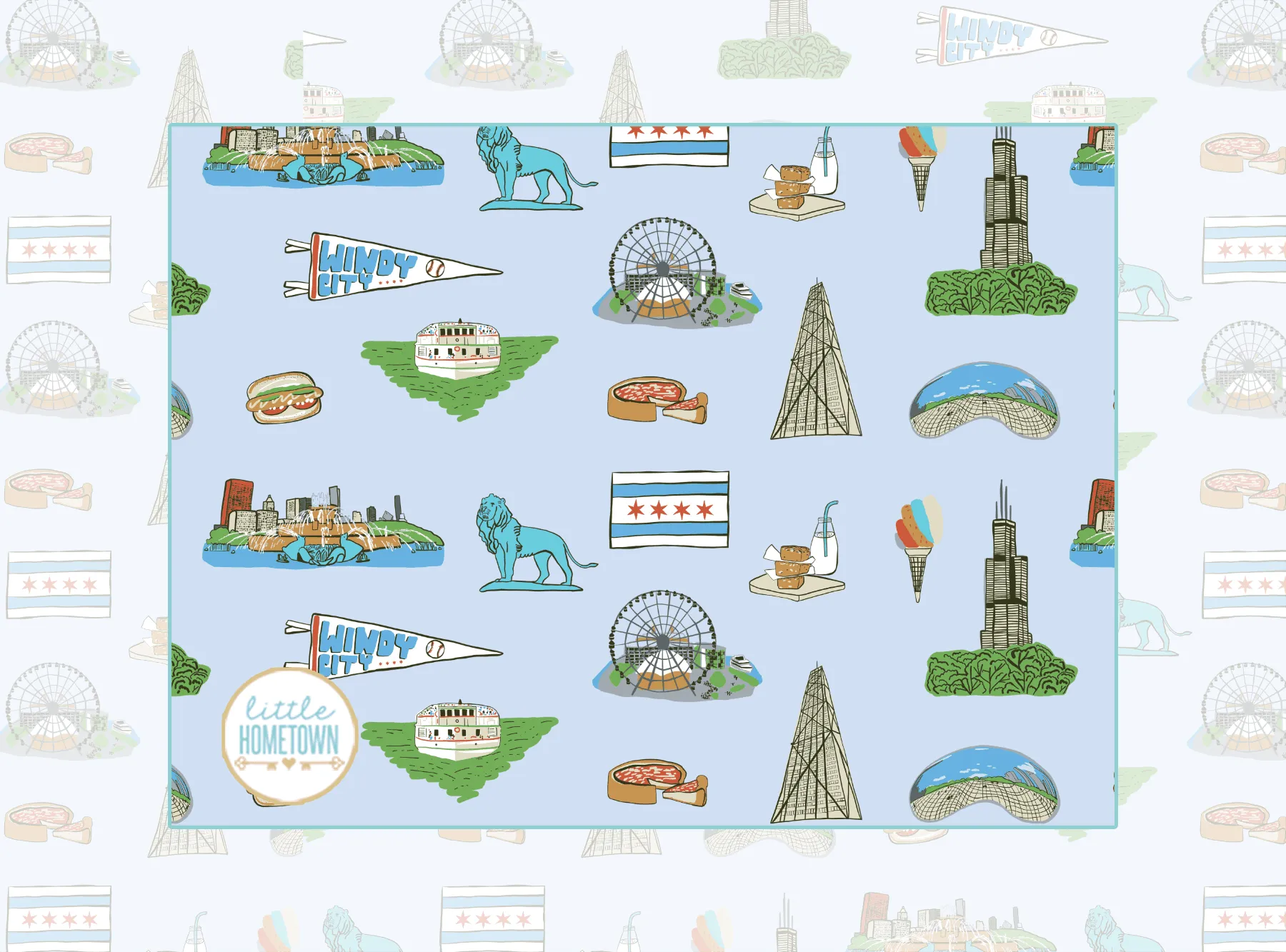 Chicago Plush Throw Blanket 60x80