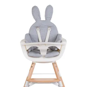 Childhome Rabbit High Chair Cushion Jersey - Grey
