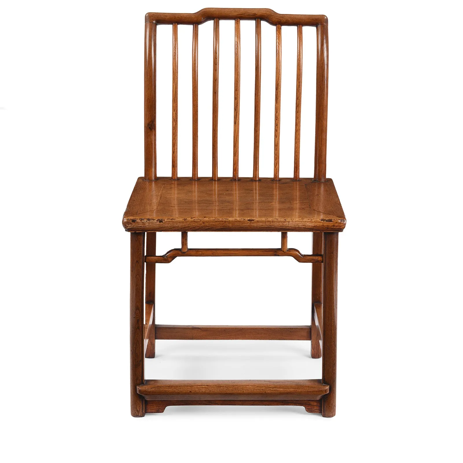 Chinese Red Elm Book Chair - 19th Century