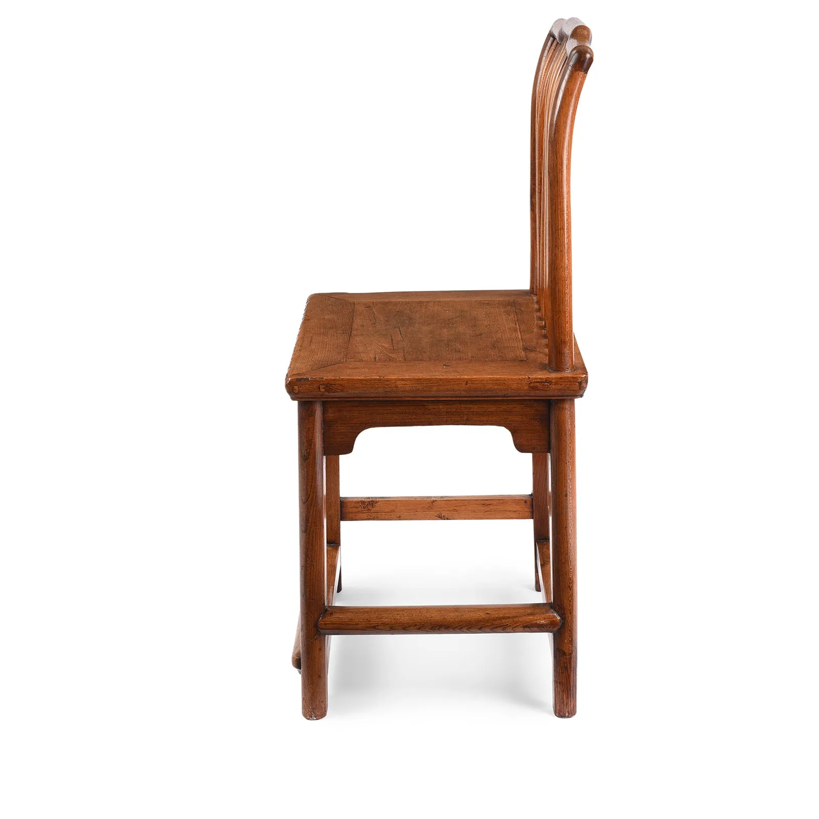 Chinese Red Elm Book Chair - 19th Century