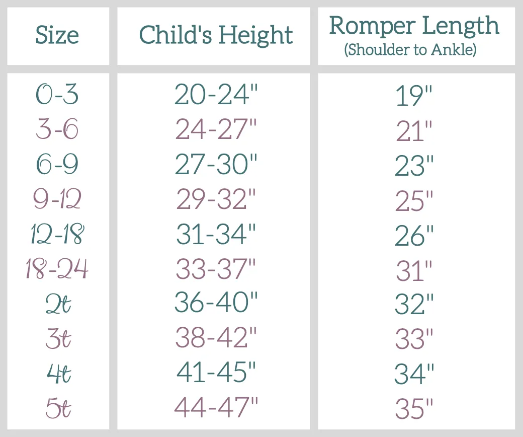 Clay Hearts Zip Baby Romper