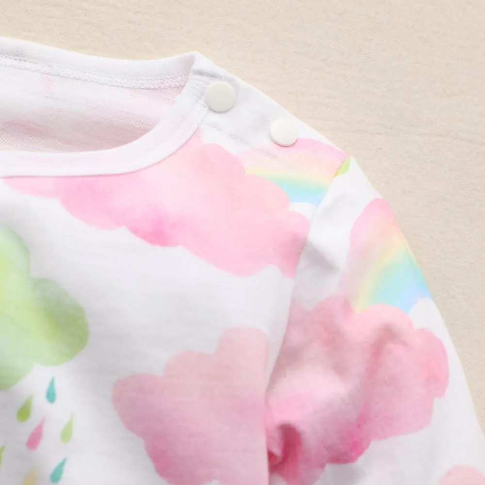 Colorful cloud baby one-piece clothes
