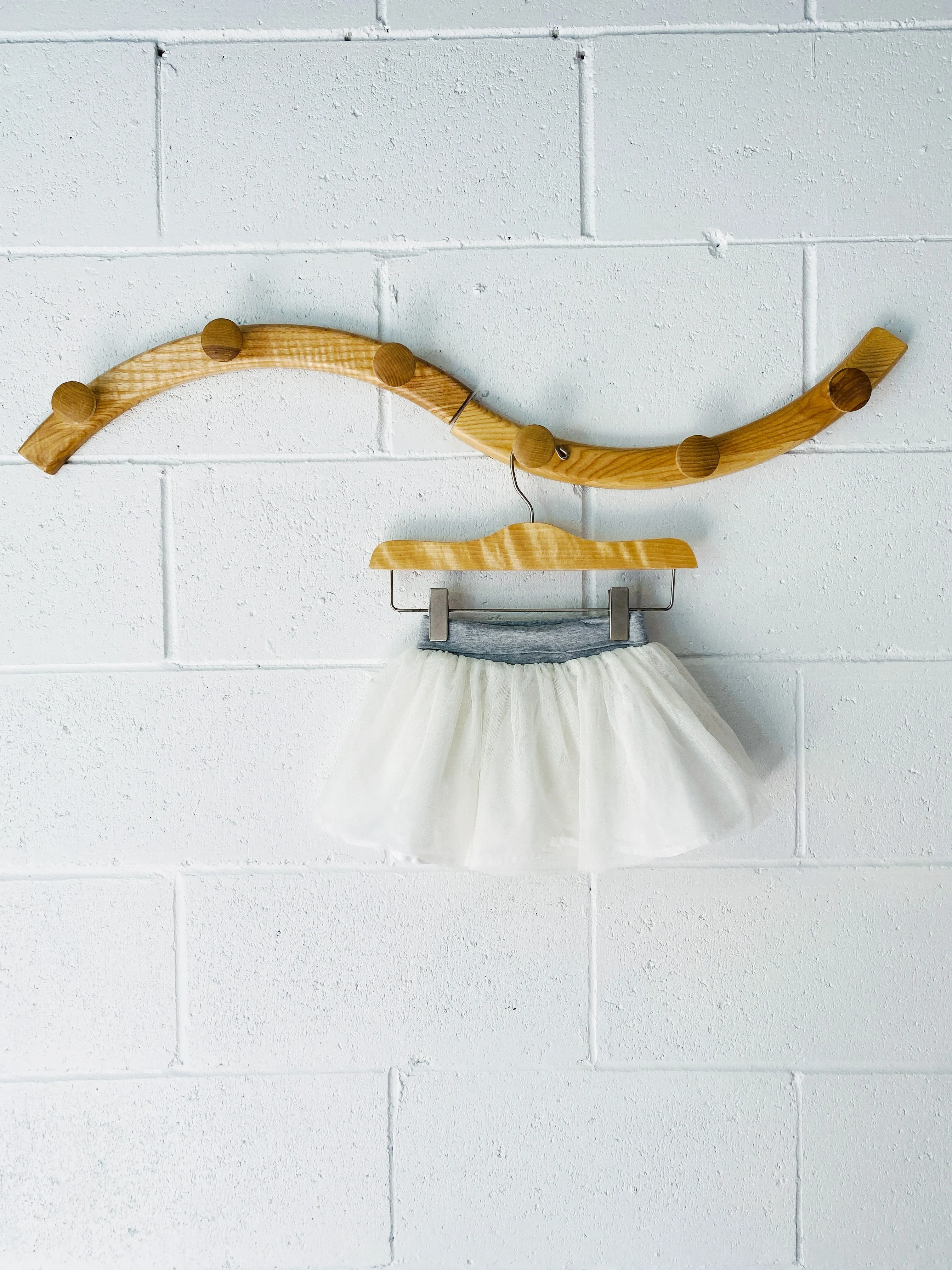 Cream   Grey Tulle Skirt, 18-24 months