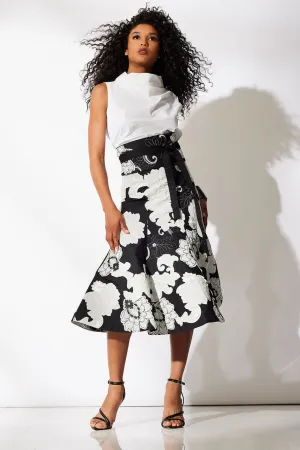 Cressida Applique Flair Skirt