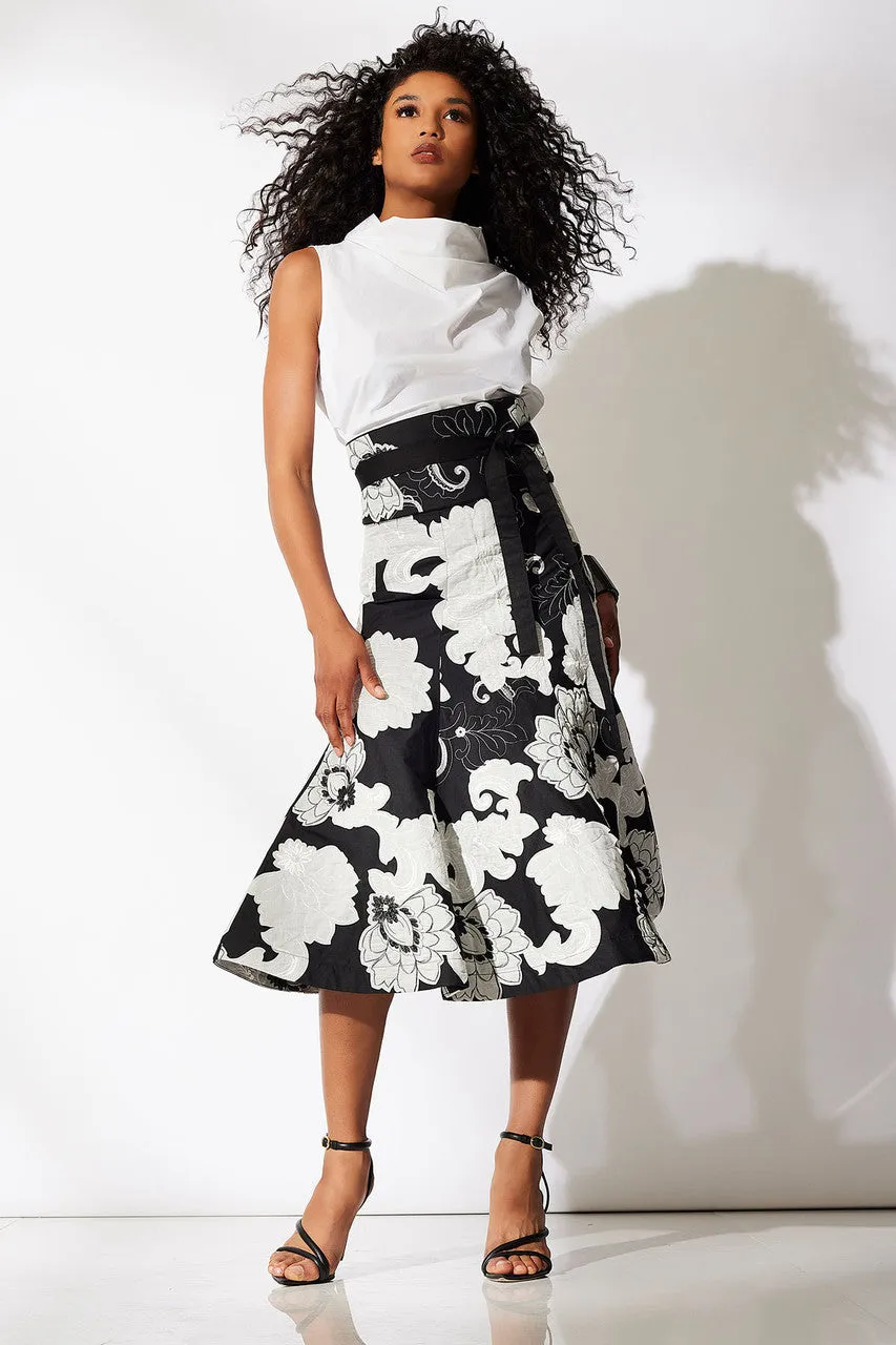 Cressida Applique Flair Skirt