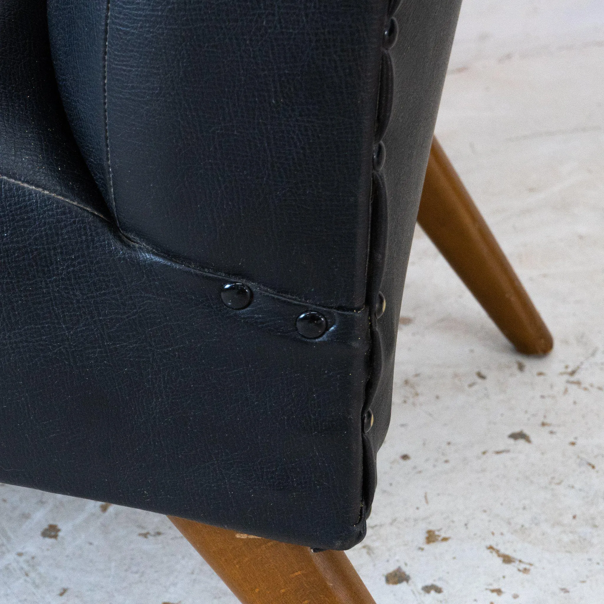Danish Black Lounge Chairs