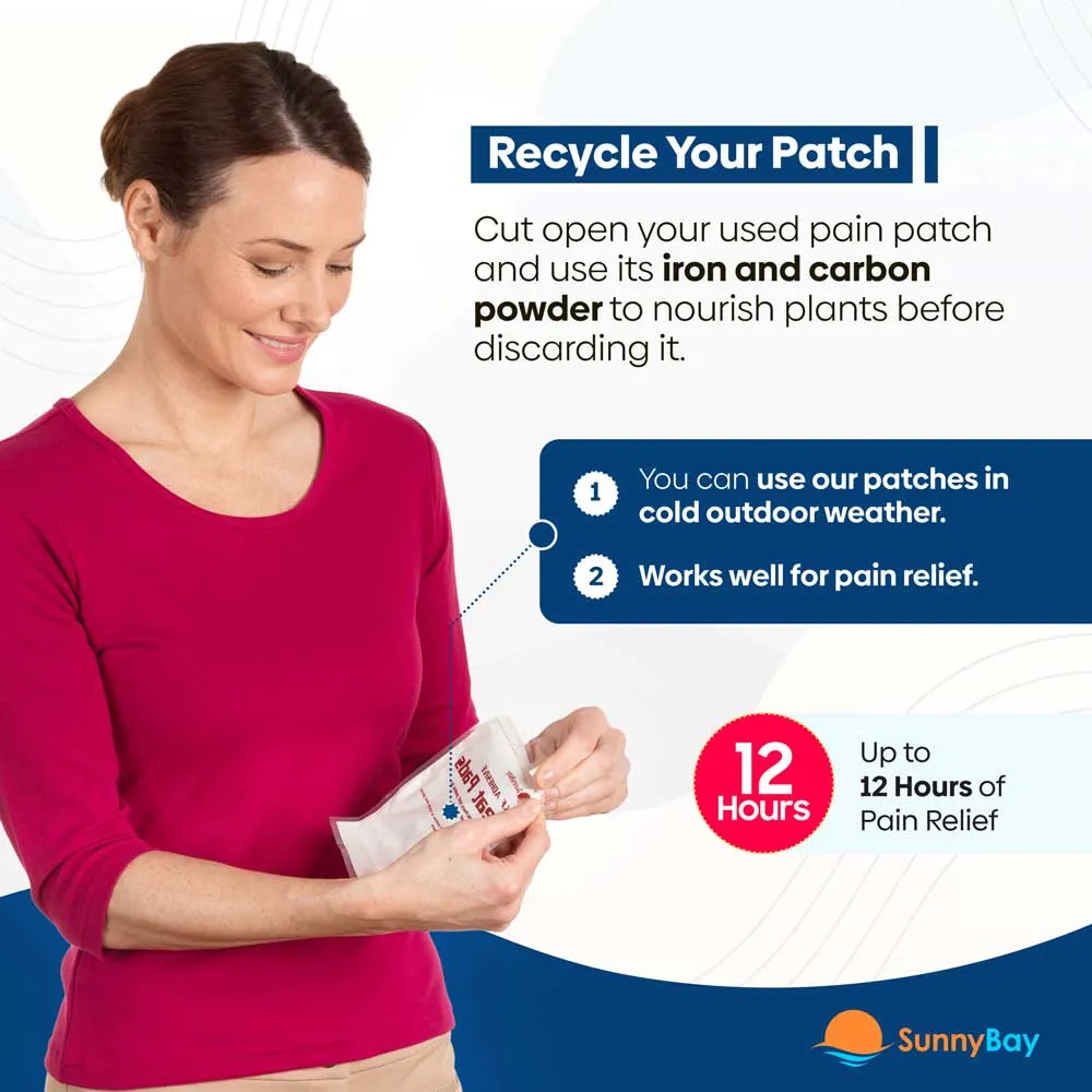 Disposable Heat Patches for Menstrual Period Pain Relief with Reusable Belt