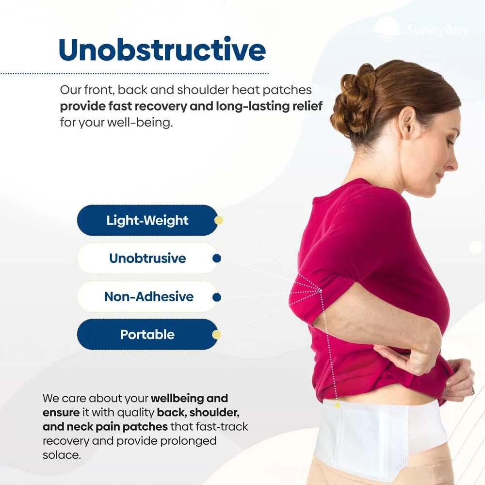 Disposable Heat Patches for Menstrual Period Pain Relief with Reusable Belt