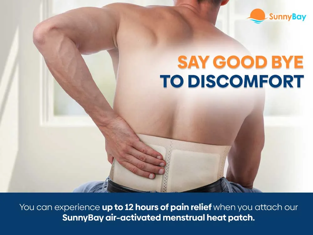 Disposable Heat Patches for Menstrual Period Pain Relief with Reusable Belt