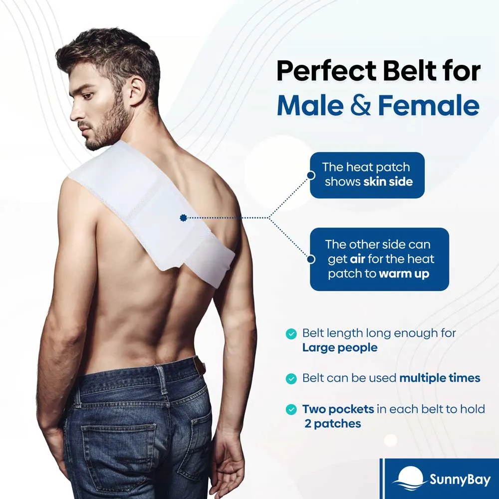 Disposable Heat Patches for Menstrual Period Pain Relief with Reusable Belt