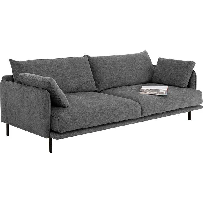 Edna Grey 3 Seater Sofa