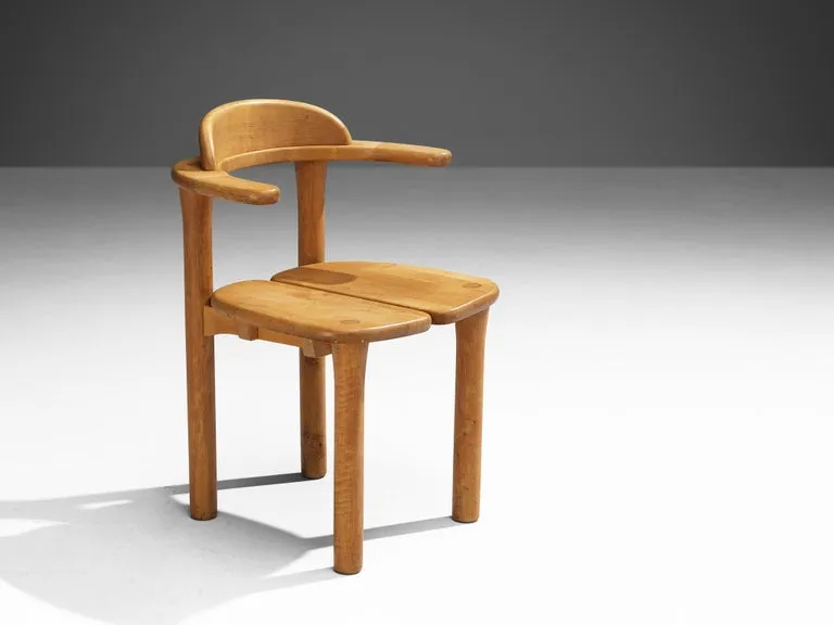 French Set of Four Dining Chairs in Elm