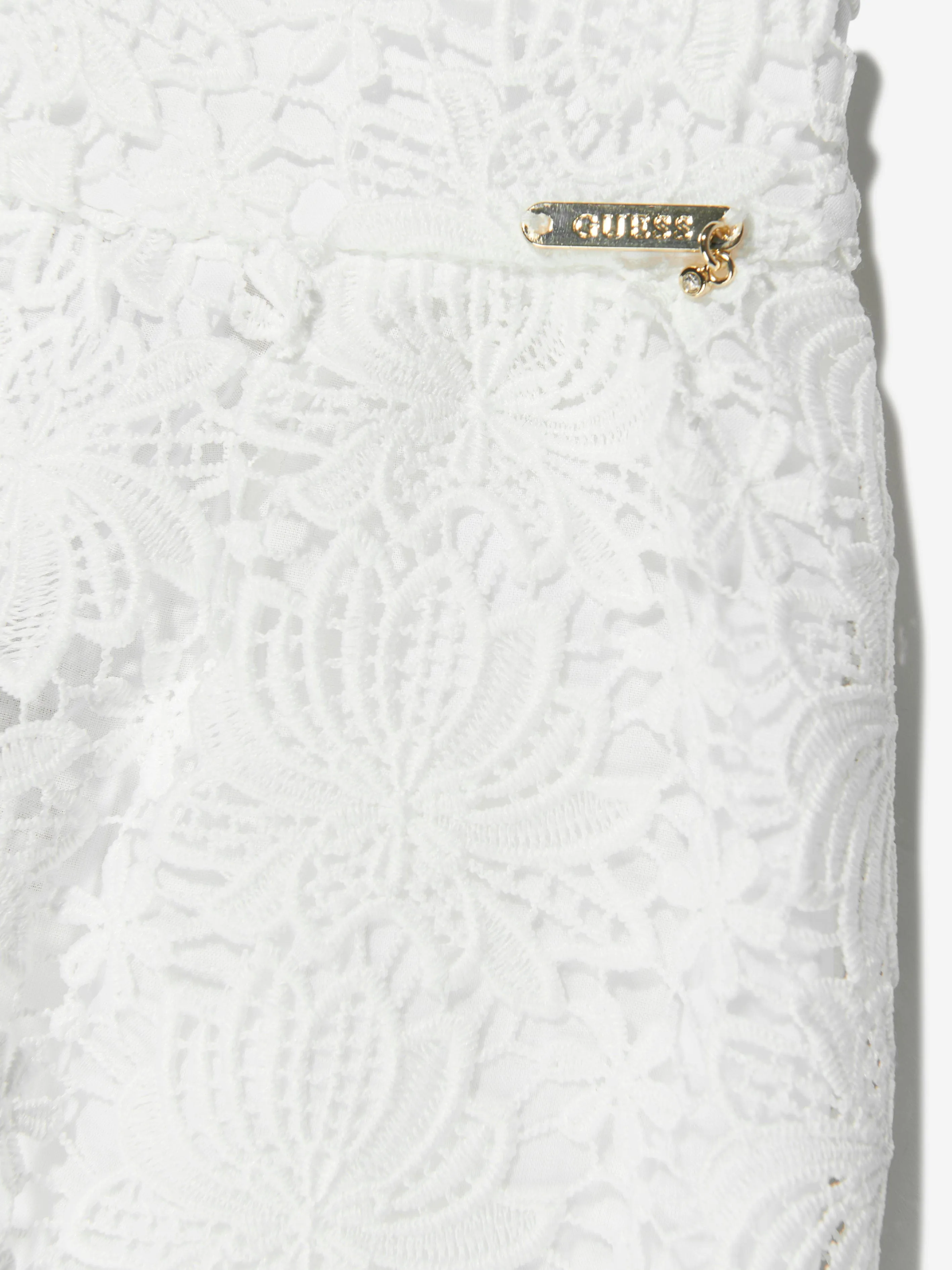 Guess Girls Lace Skirt in White