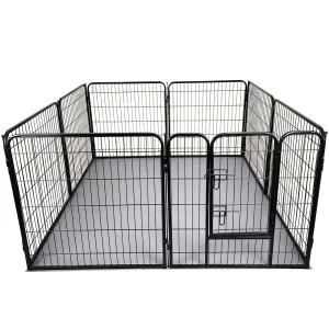 Heavyduty Pet PlayPen Plus Grey PVC Floor Mat 1.6m x 1.6m