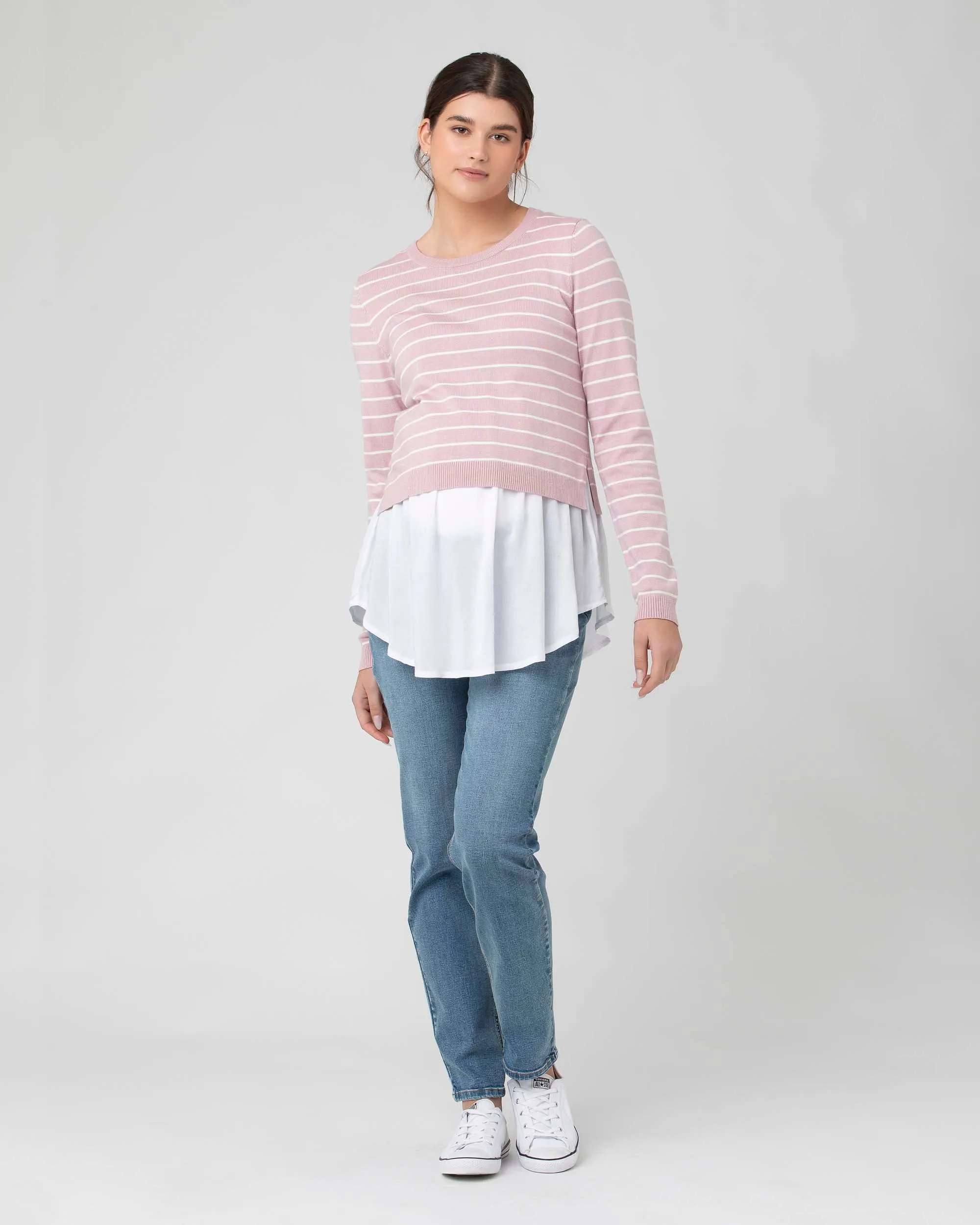 'Hunter' Over-Bump Maternity Jeans - Vintage Wash