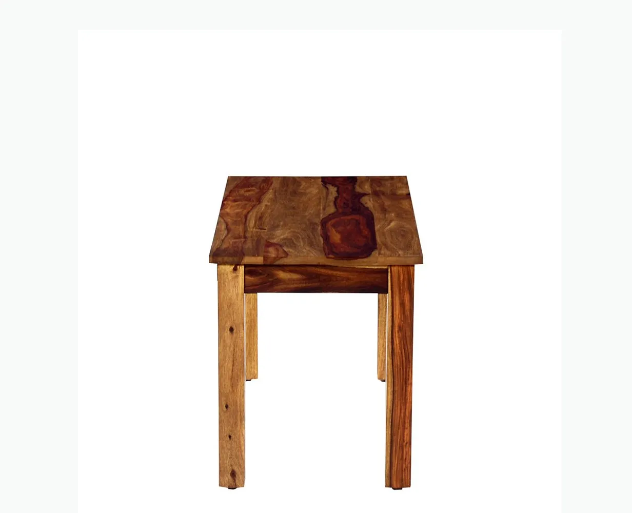 Jaipur Sheesham Wood 4 Seater Dining Table Set with 2 Chair & Bench For Dining Room