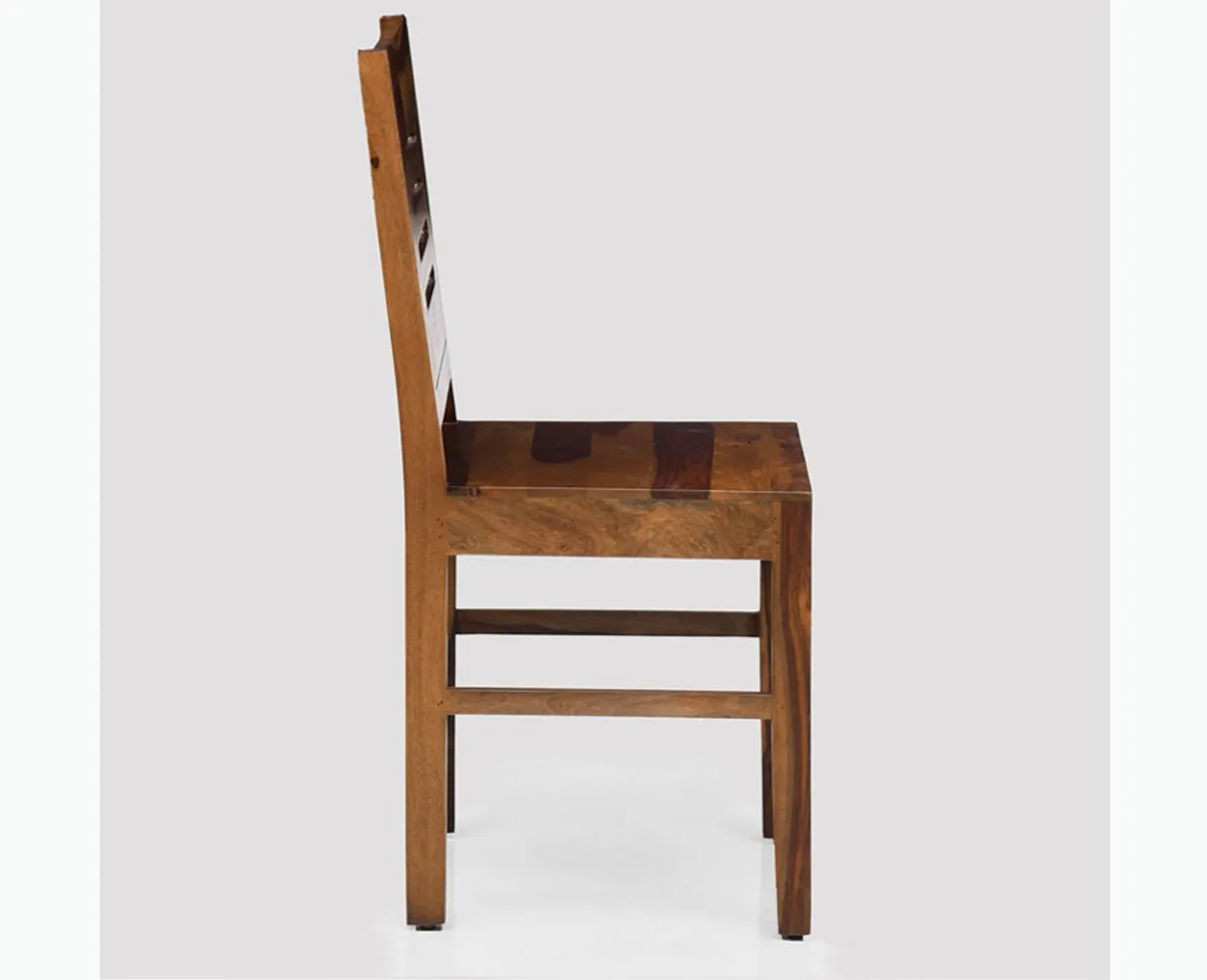 Jaipur Sheesham Wood 4 Seater Dining Table Set with 2 Chair & Bench For Dining Room