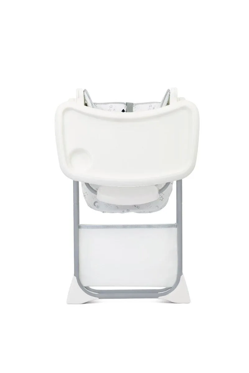 Joie Mimzy Snacker 2 in 1 High Chair Starry Night - Portable Booster Seat For Ages 0-3 Years