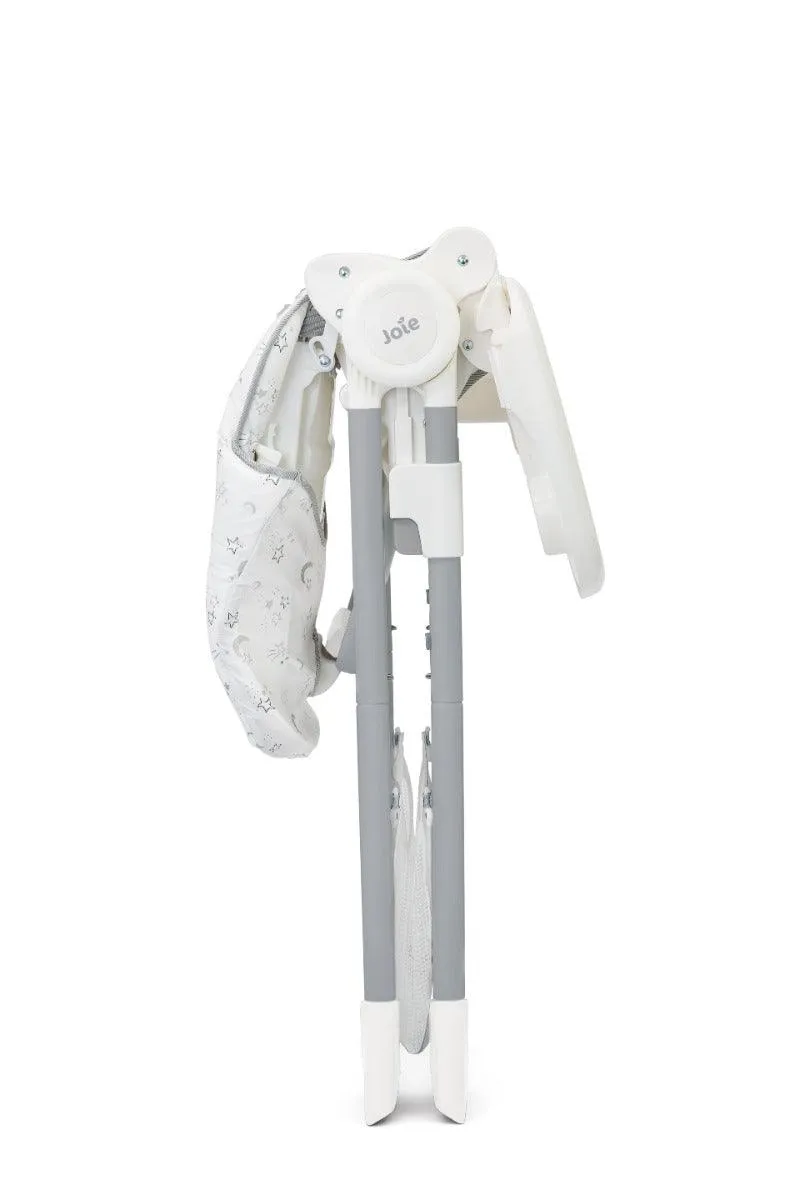 Joie Mimzy Snacker 2 in 1 High Chair Starry Night - Portable Booster Seat For Ages 0-3 Years